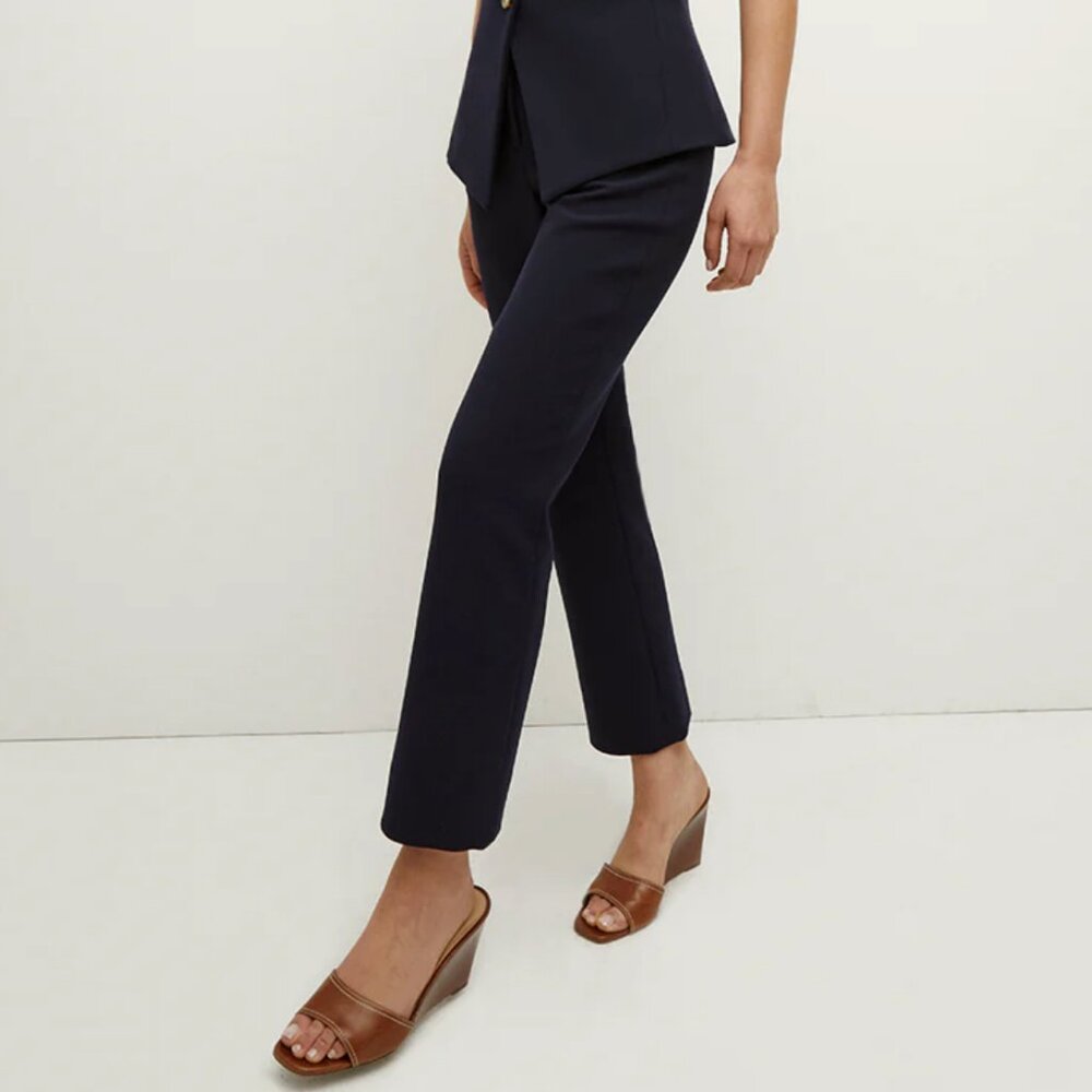Veronica Beard Arte Pants Navy (Retail $448) NWT